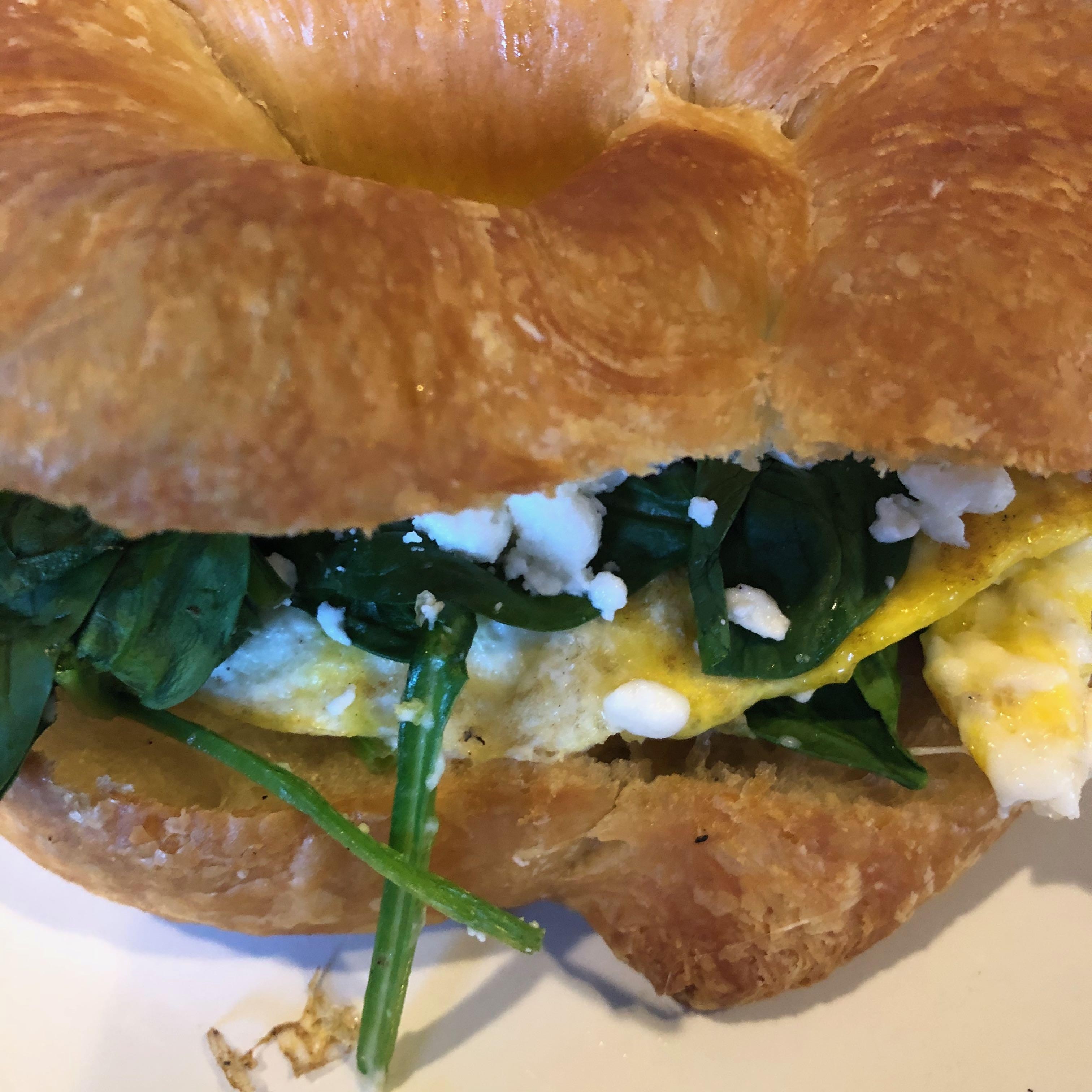 Organic Egg, Feta & Spinach Sandwich