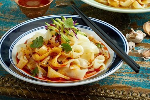 胖李麻酱凉皮 Chef Lee’s Handmade Steamed Cold Noodles w/ Sesame Sauce（No Meat)