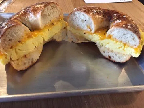 Bagels w Egg & Cheese