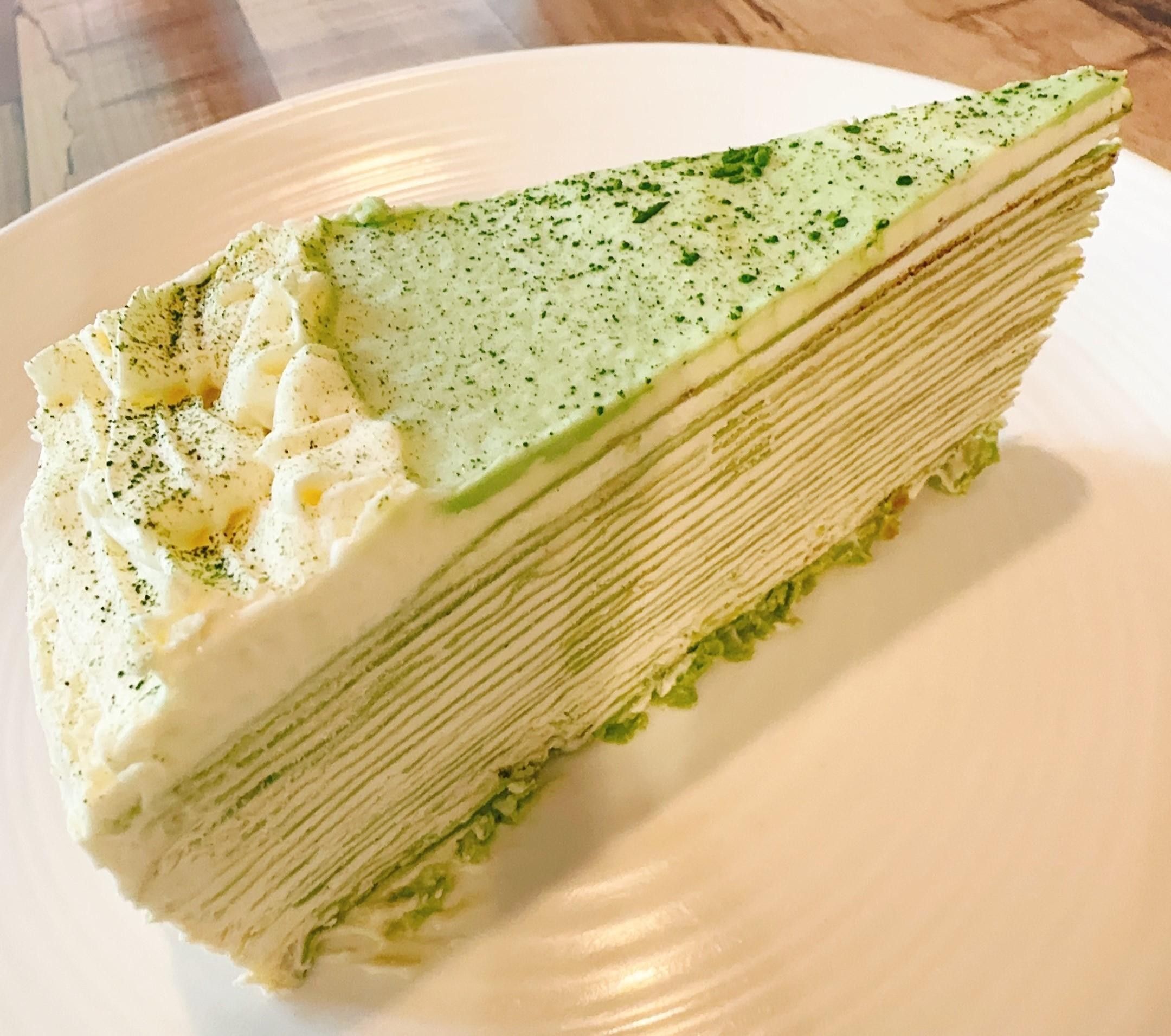 茉莉抹茶千层蛋糕 Homemade Jasmine Matcha Layer Cake (1pc)