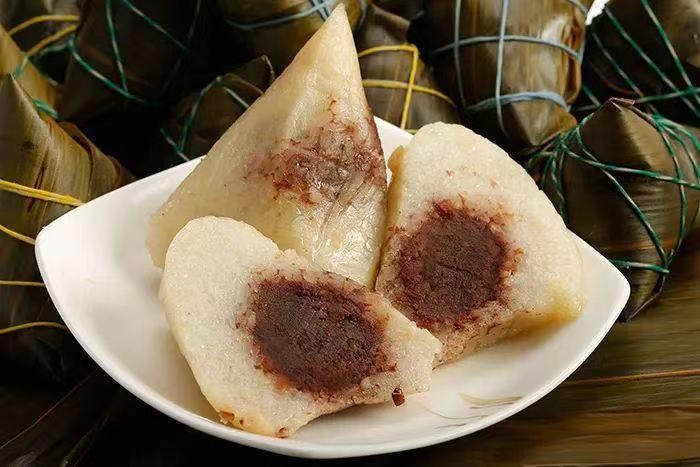 手工豆沙粽子 Handmade Zongzi（Red Bean ,Sticky Rice)(1pc)