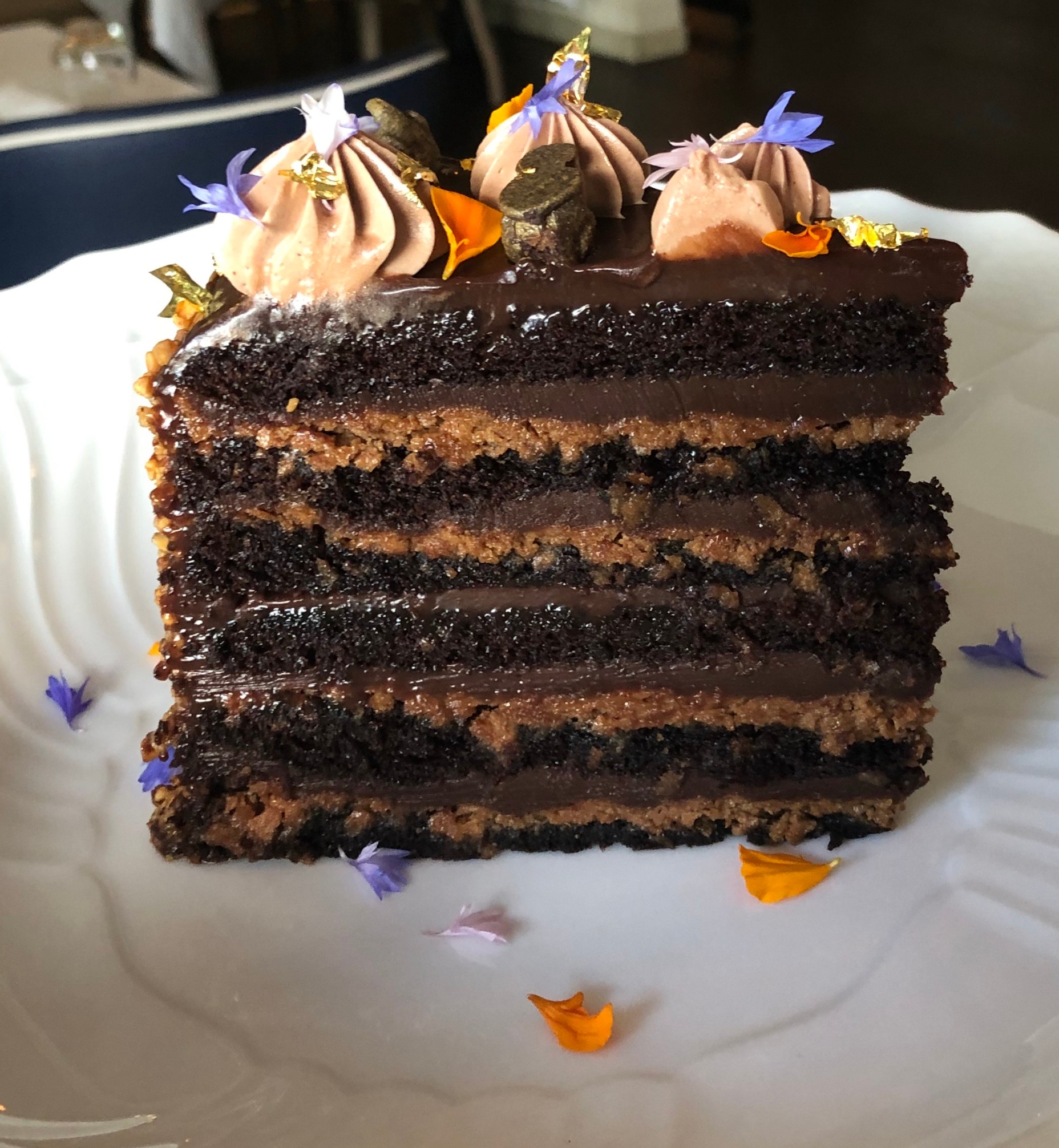 Grand Chocolate Cake "Piemontese Style" (Serves 2+)