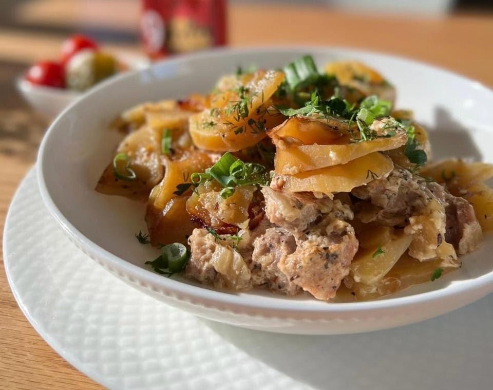 Potato Pork Loin Roast