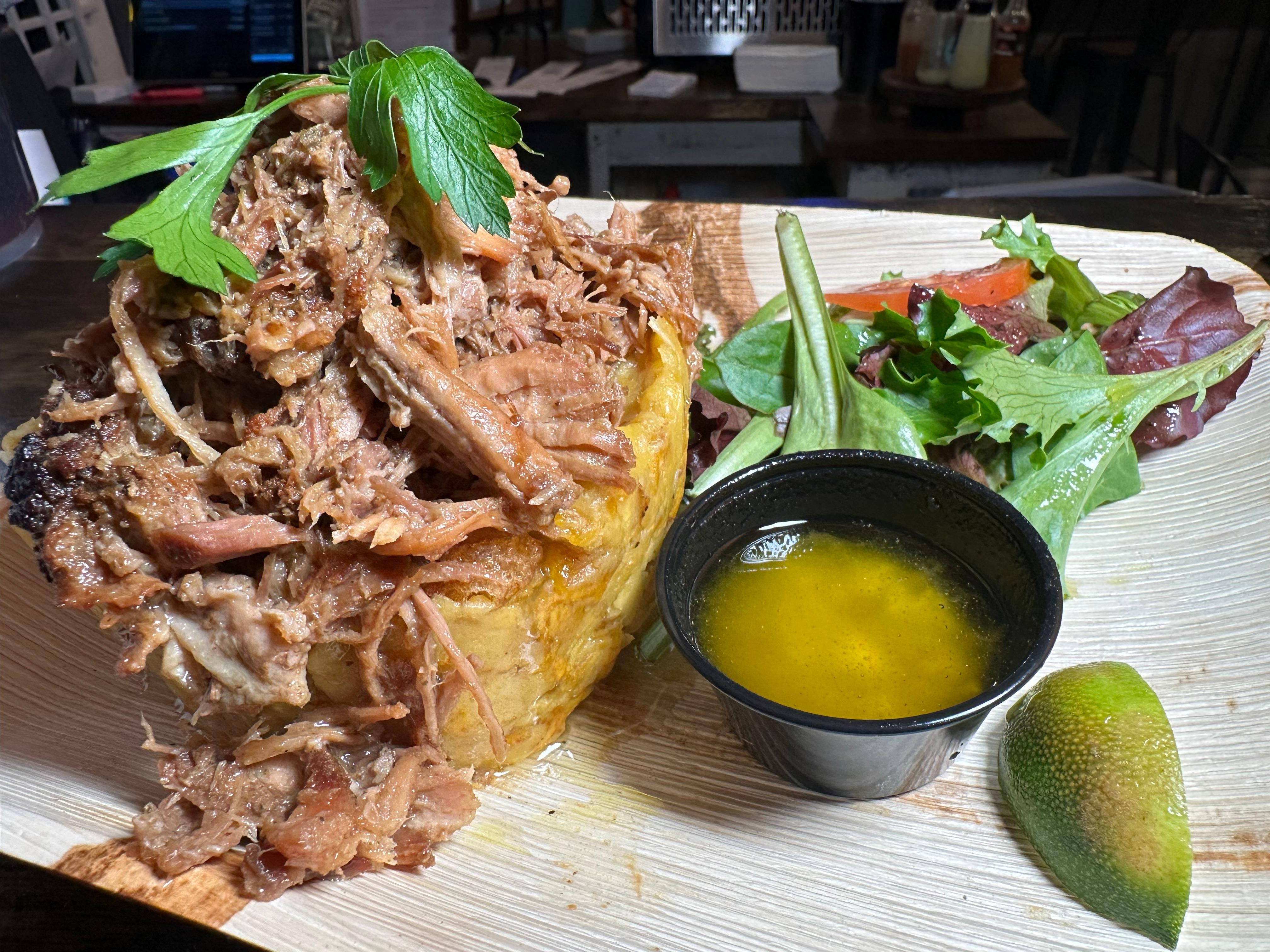 Mofongo with Pernil Asado