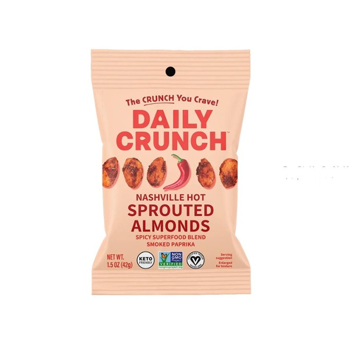 Nashville Hot Sprouted Almonds *Snack Pack*