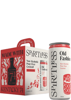 Spiritless Old Fashioned Non Alcoholic Pour-Over Cocktail Non-alcoholic Spirits - 4x 250ml Cans