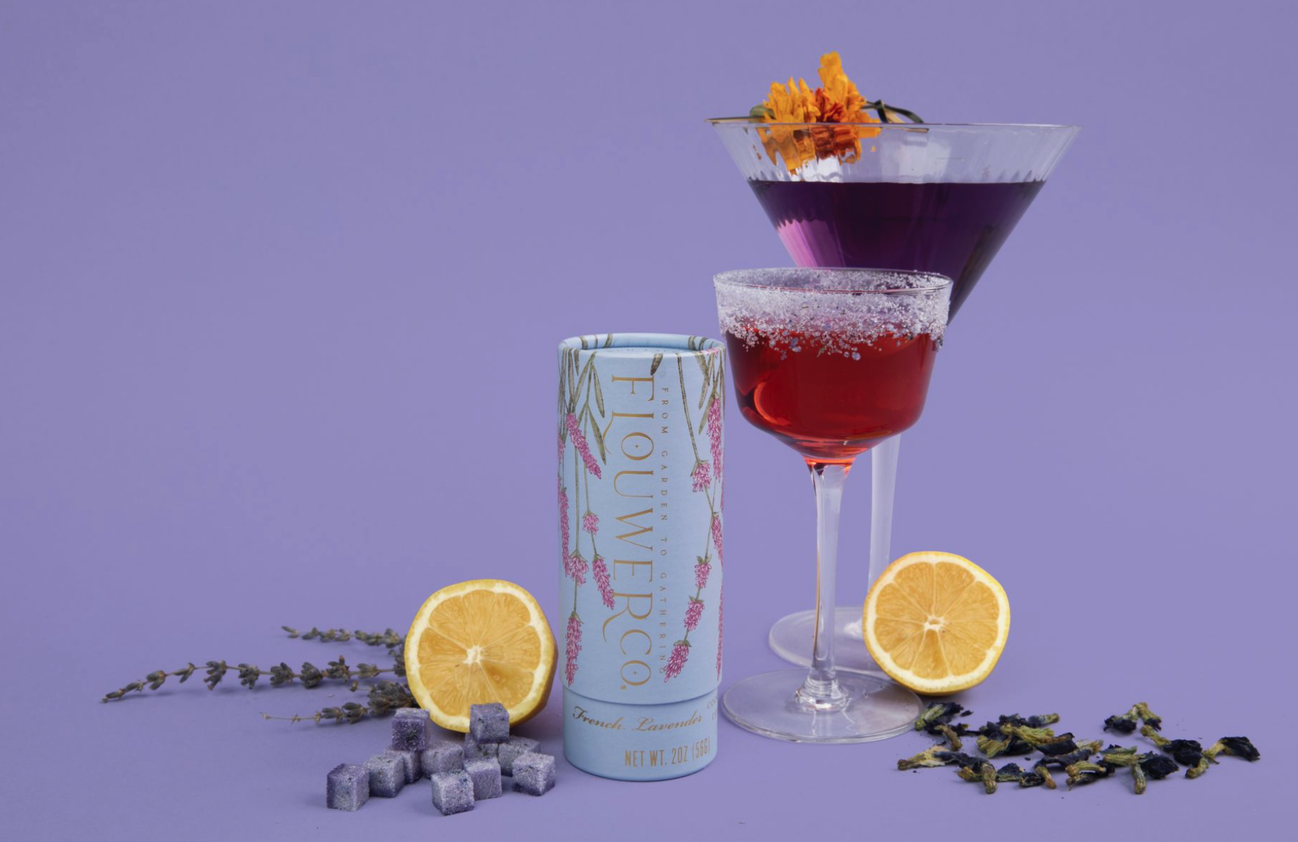 French Lavender Cocktail Cubes