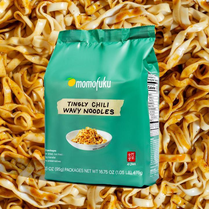 Momofuku Tingly Chili Wavy Noodles - 5ct