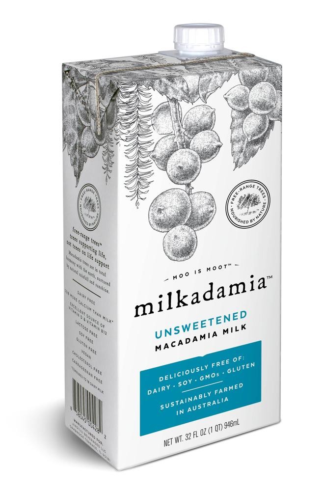 Milkadamia Unsweetened Macadamia Milk  32 Fl Oz
