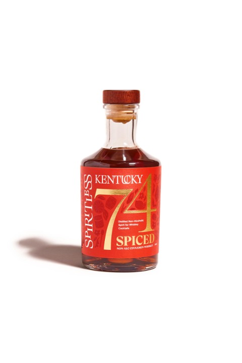 Spiritless Kentucky 74 SPICED Distilled Non-Alcoholic Cinnamon Whiskey Spirits - 700ml Bottle