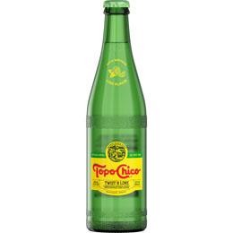 Glass Topo Chico Twist Of Lime Mineral Water