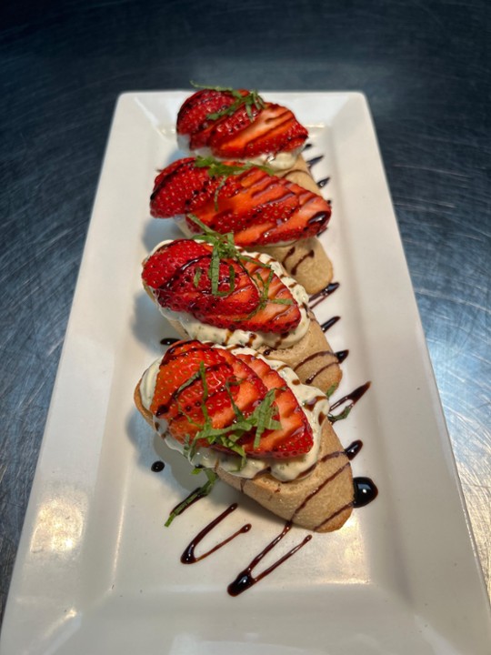 Strawberry & Mint Bruschetta