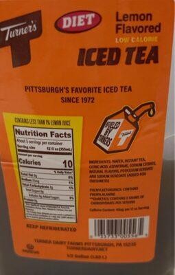 Diet Iced Tea 1/2 Gallon