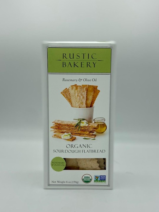 Rustic Bakery Organic Sourdough Flatbread - Olive Oil & Sel Gris