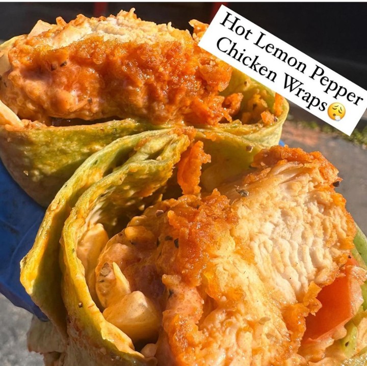 Fried Chicken Wrap (Mayo, Lettuce, Tomato’s, Onions, Tossed In Your Favorite Wing Sauce)