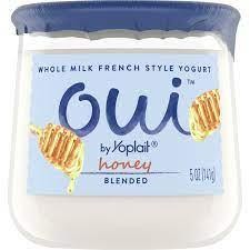 Yoplait Oui French Style Yogurt Honey - 5 oz