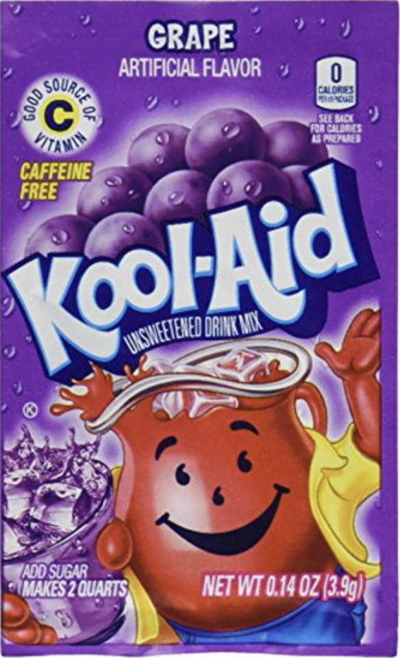 Kool-Aid Unsweetened Drink Mix Grape Gluten Free - 0.14 Oz