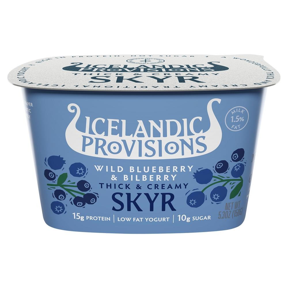 Icelandic Provisions, Wild Blueberry & Bilberry Skyr - 5.3 Oz