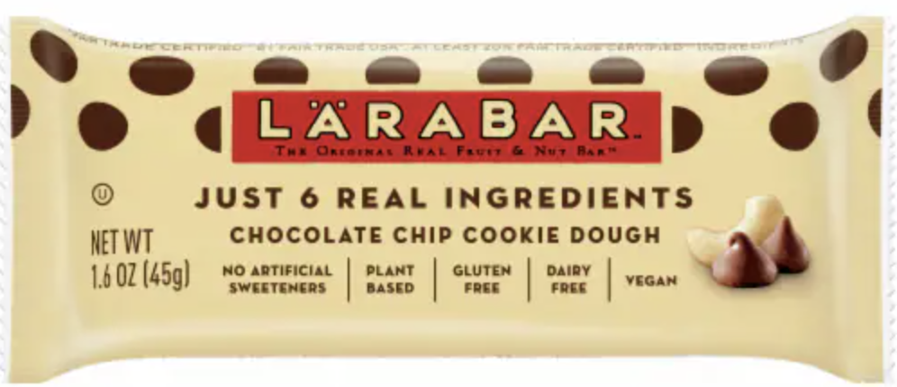 Larabar Chocolate Chip Cookie Dough Fruit & Nut Bar - 1.6 OZ