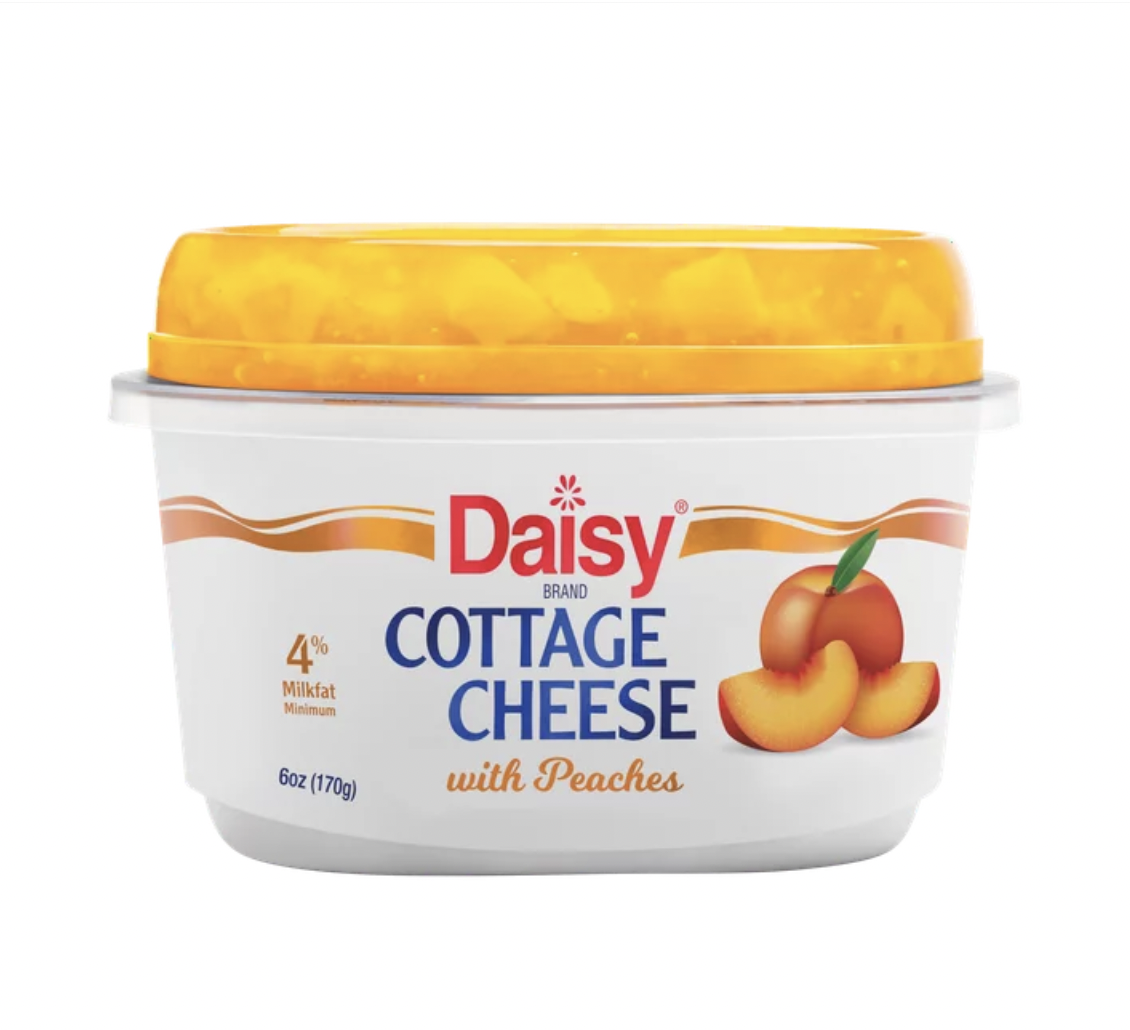 Daisy Cottage Cheese with Peaches Kosher - 6 Oz