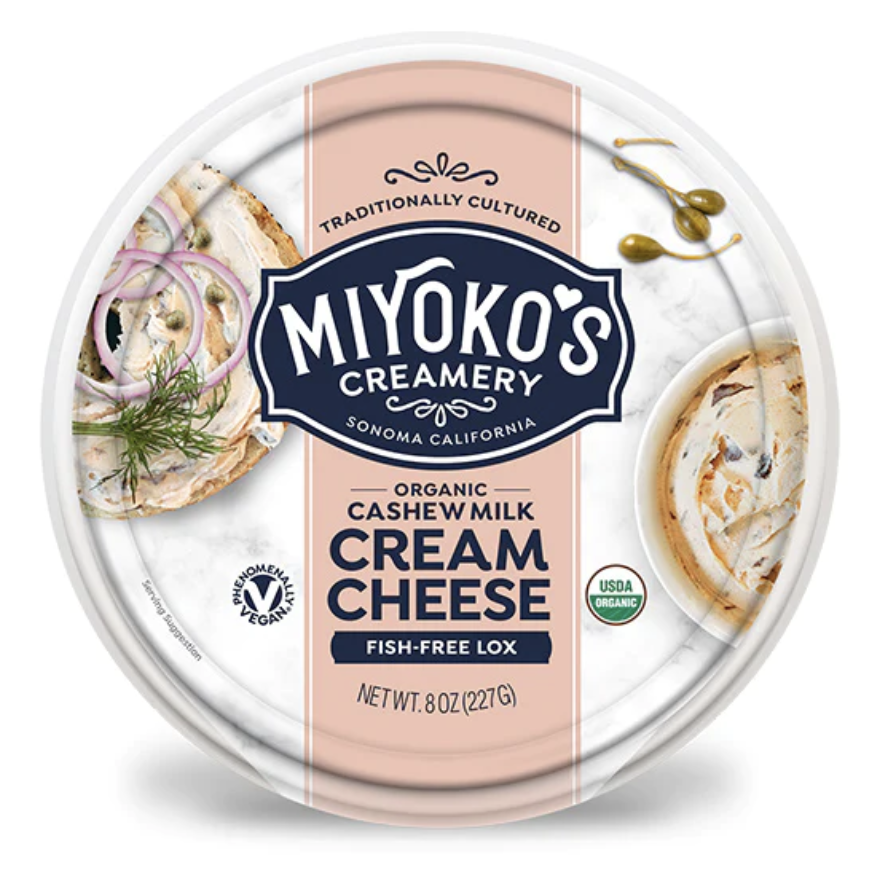 Miyoko's Vegan Organic Cashew Milk Cream Cheese, Cinnamon Raisin - 8 Oz