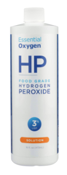 Essential Oxygen+ Hydrogen Peroxide 3% Food Grade - 16 Oz