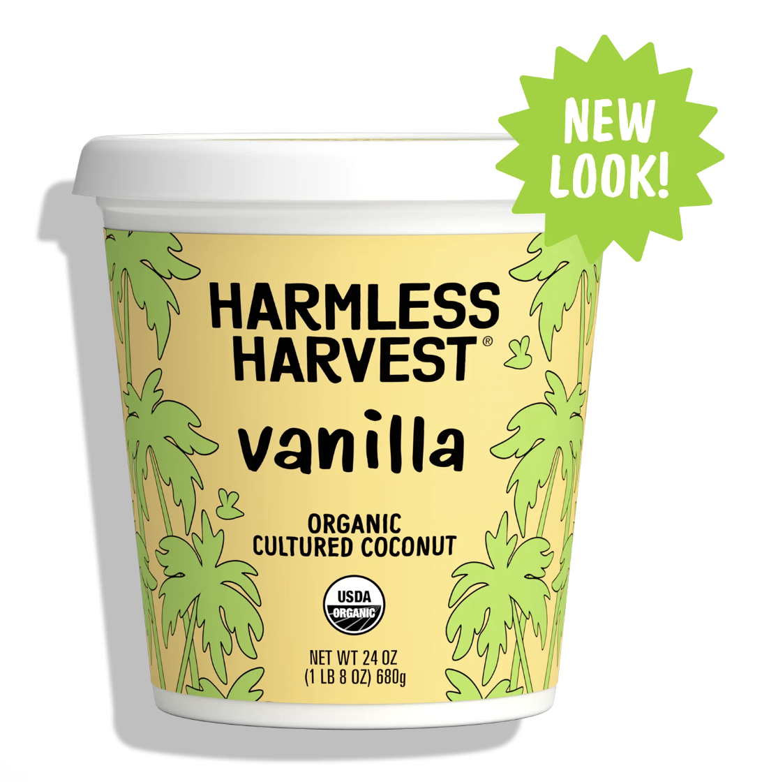 Harmless Harvest Organic Dairy Free Coconut Yogurt, Vanilla - 24 Fl Oz