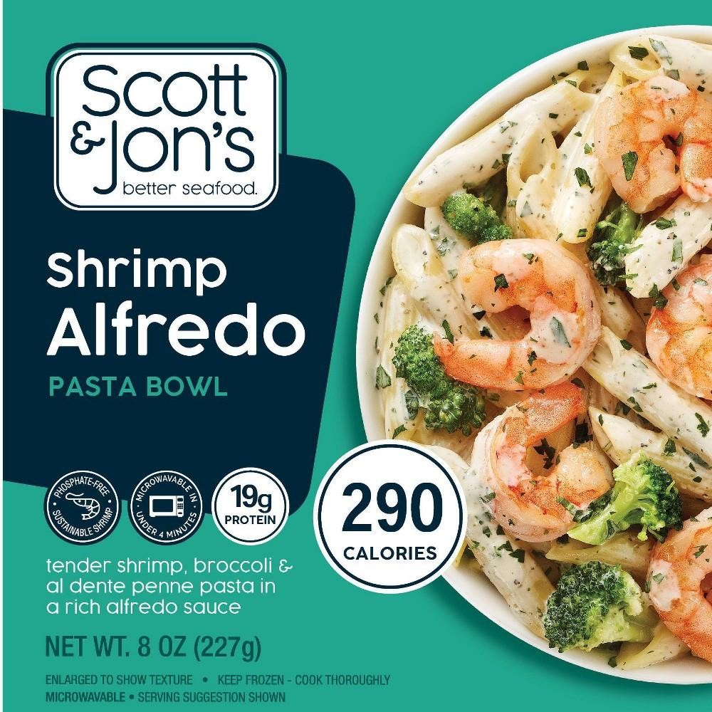 Scott & Jon's Shrimp Alfredo Pasta Bowl - 8oz