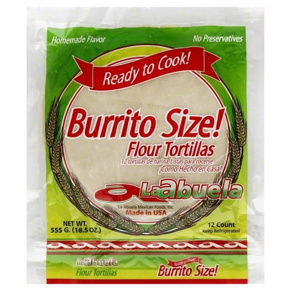 La Abuela Burrito Size Flour Tortillas - 19.6 oz