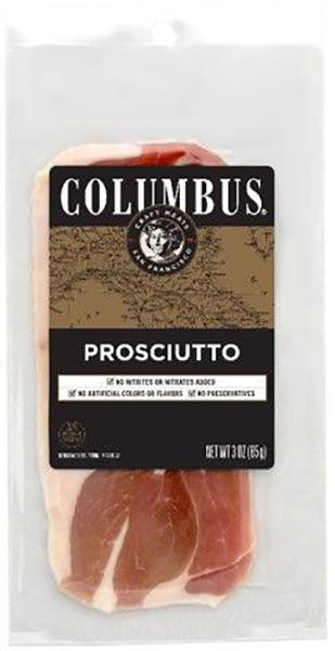 Columbus Sliced Proscuitto - 3 oz