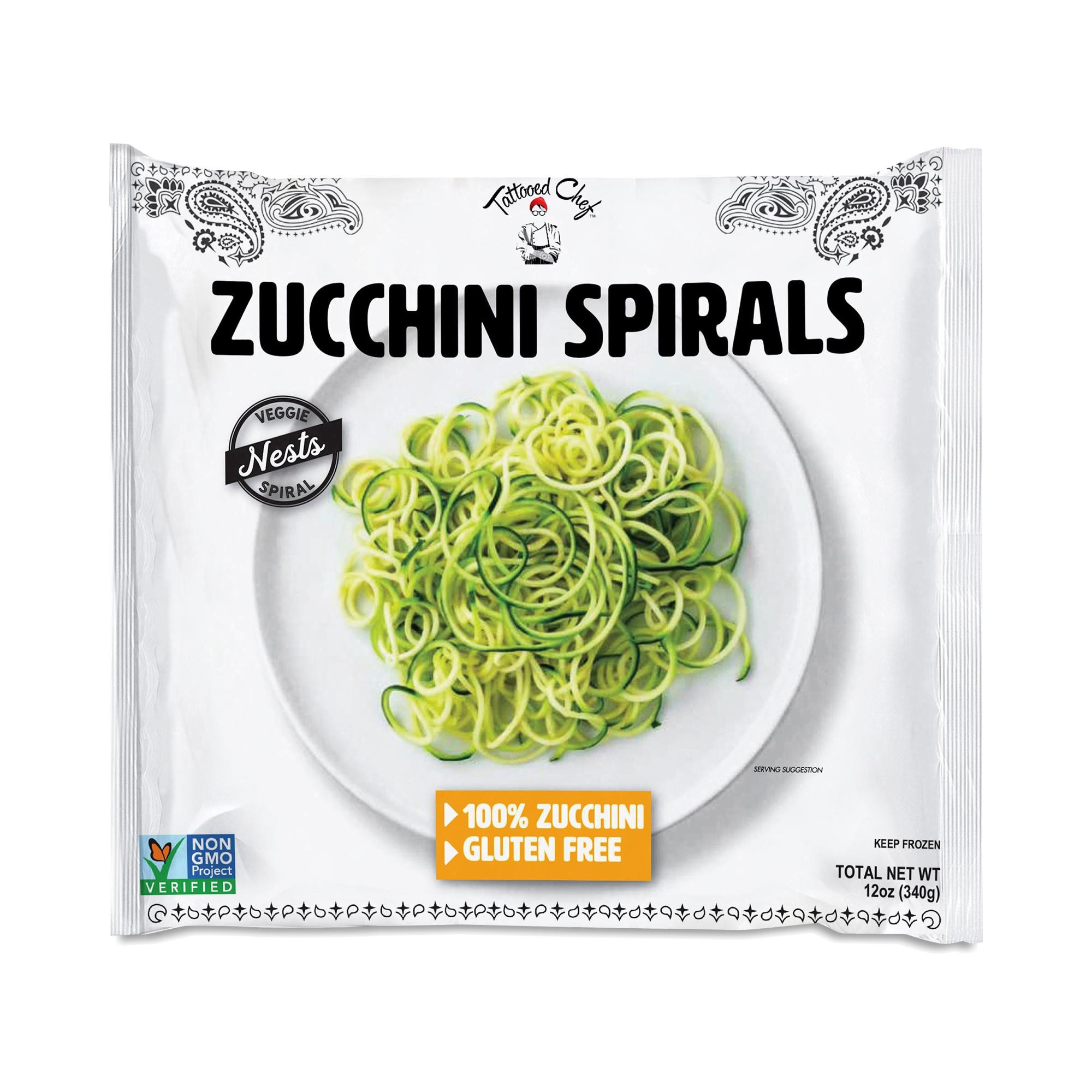 Tattooed Chef Zucchini Spirals Vegan Gluten Free - 12 oz