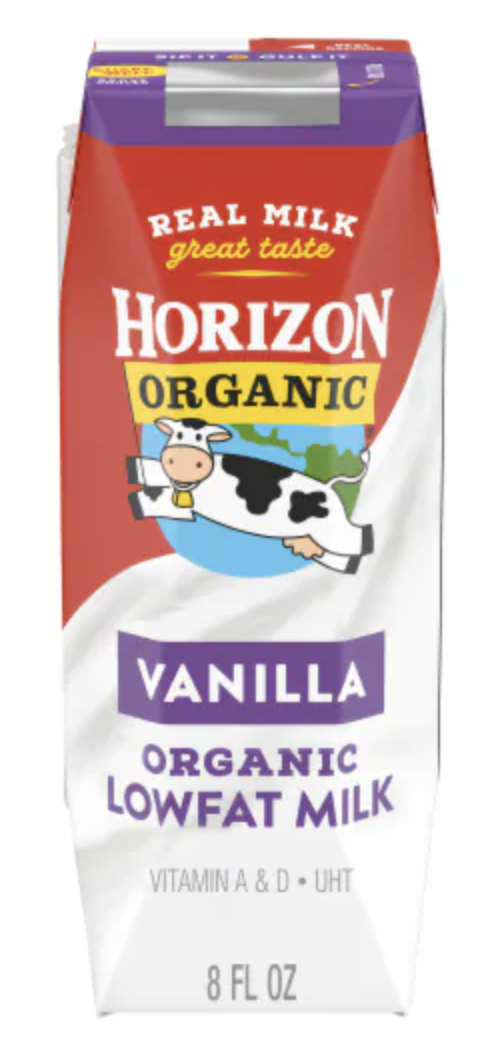 Horizon Organic Vanilla Lowfat Milk Single - 8 fl oz