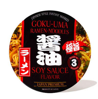 Shirakiku Goku-Uma Japanese Style Instant Noodle Bowl Soy Sauce - 2.68 Oz