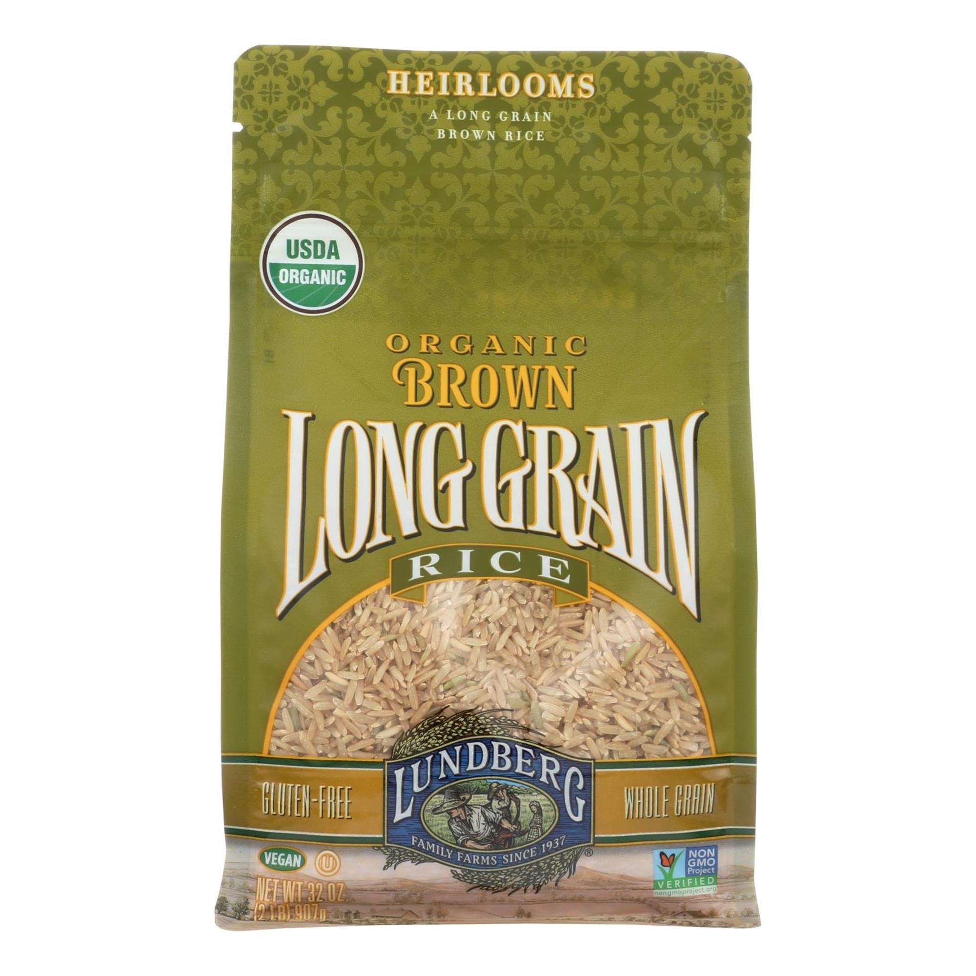 Lundberg Organic Brown Long Grain Rice - 32 Oz