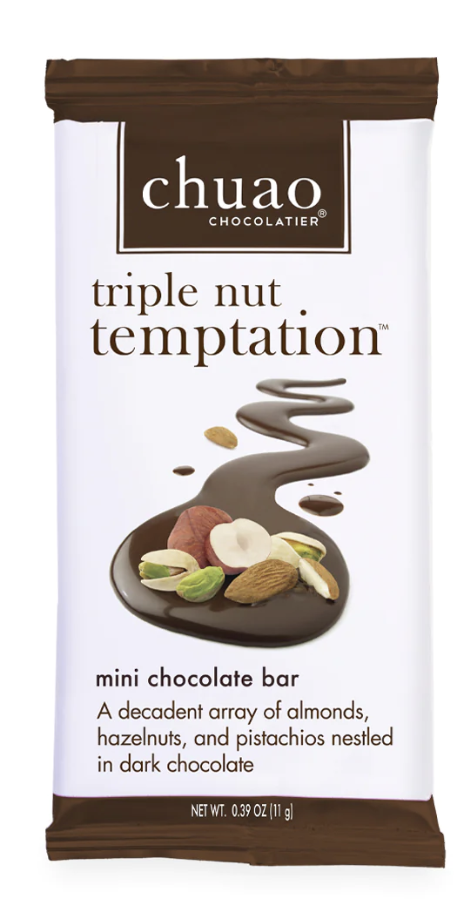 Chuao Mini Chocolate Bar Triple Nut Temptation - .39 oz