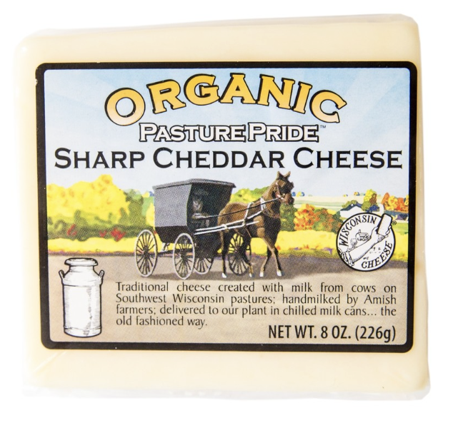Organic Pasture Pride Sharp Cheddar Cheese - 8 oz