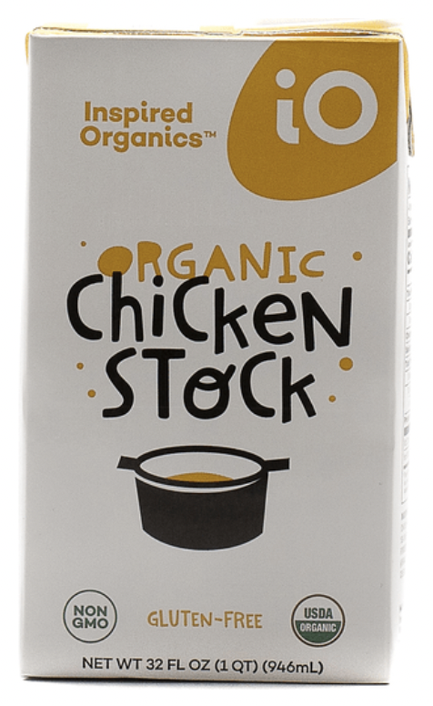 Inspired Organics Organic Chicken Stock Gluten Free - 32 Fl Oz