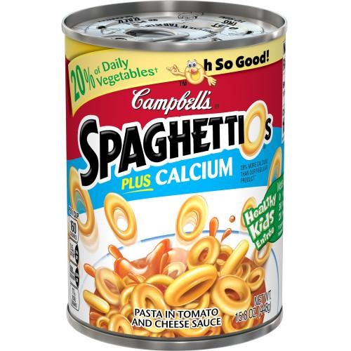 Campbell's SpaghettiOs Canned Pasta, Original Plus Calcium - 15.8 Oz