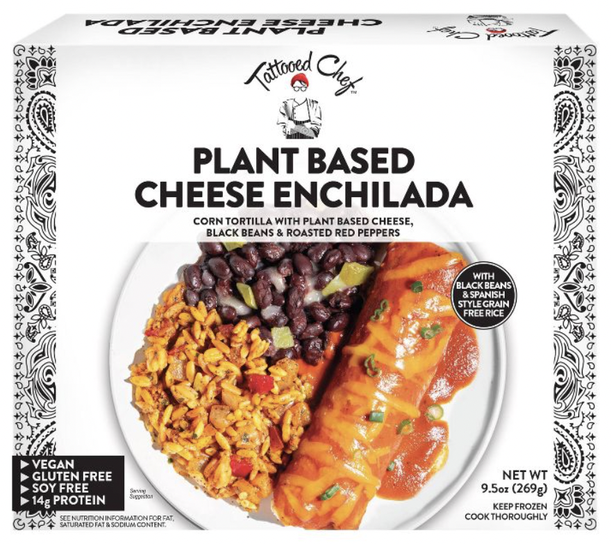 Tattooed Chef Plant Based Cheese Enchilada Vegan Gluten Free - 9.5 oz