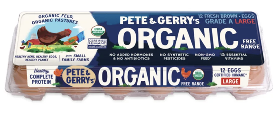 Pete & Gerry's Organic Free Range Large Eggs Grade A - 12 Counts