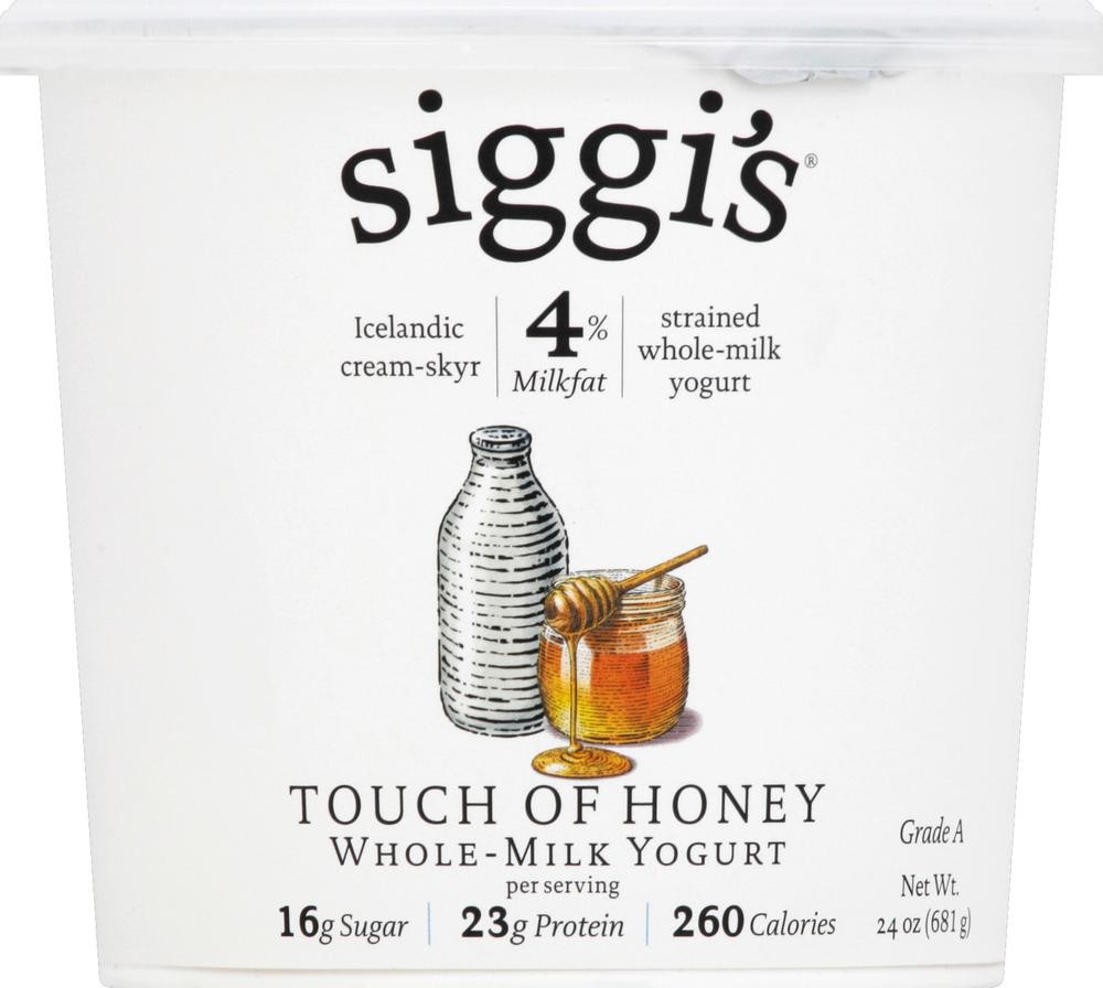 Siggi's Icelandic-Style Skyr Yogurt, Touch Of Honey - 24 Oz