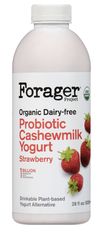 Forager Organic Probiotic Cashew Yogurt, Strawberry - 28 Fl Oz