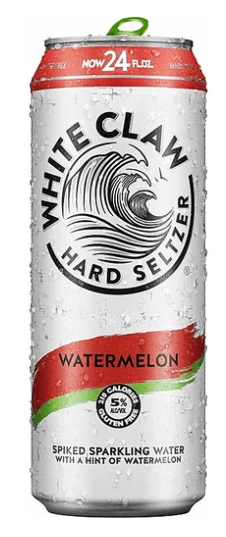 White Claw Hard Seltzer, Watermelon - 24 Oz Can