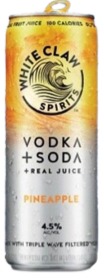 White Claw Vodka Soda, Pineapple - 12 Oz Can