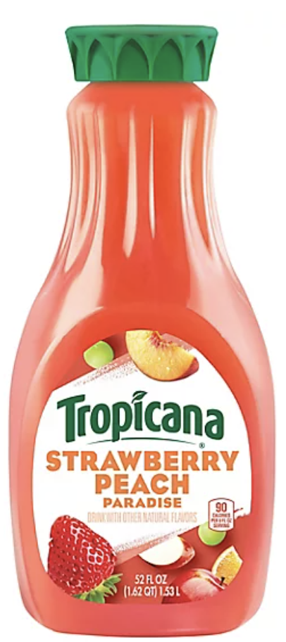 Tropicana Strawberry Peach Paradise Drink - 52 Fl Oz