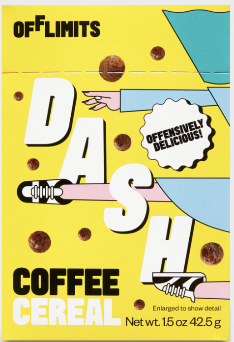 Off Limits Dash Gluten Free  Chamberlain Coffee Cereal- 1.5 Oz