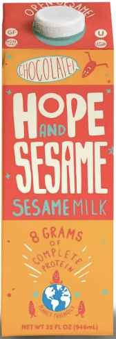 Hope and Sesame Sesame Milk, Chocolate - 32 Fl Oz