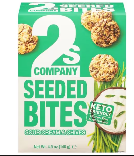 2s Company Seeded Bites Sour Cream & Chives - 4.9oz