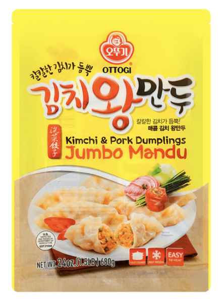 Ottogi Jumbo Mandu Dumpling Kimchi & Pork - 24 oz