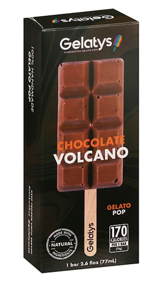 Gelatys Chocolate Volcano Gelato Pop Natural - 2.6 fl oz